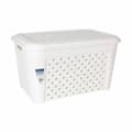 Miniatyrbillede 2 af 2: Laundry Basket Tontarelli Arianna With lid White 58 x 39 x 32 cm (6 Units)