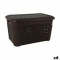 Miniatyrbillede 1 af 2: Laundry Basket Tontarelli Arianna With lid Black 48,3 L (6 Units)