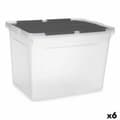 Miniatyrbild 1 av 3: Storage Box with Lid Kipit 87953 Transparent Anthracite Plastic 48 L (6 Units)