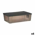 Miniatyrbild 1 av 3: Storage Box with Lid Stefanplast Elegance Grey Plastic 30 L 38,5 x 17 x 59,5 cm (6 Units)