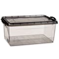 Miniatyrbillede 2 af 3: Storage Box with Lid Kipit TP547-2 Anthracite Plastic 22 L (6 Units)