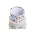 Miniatyrbild 3 av 3: Set of Stackable Organising Boxes DKD Home Decor animals Circular Flowers Cardboard (37,5 x 37,5 x 18 cm)