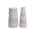 Miniatyrbild 1 av 3: Set of Stackable Organising Boxes DKD Home Decor animals Circular Flowers Cardboard (37,5 x 37,5 x 18 cm)
