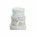 Miniatyrbillede 2 af 3: Set of Stackable Organising Boxes DKD Home Decor Beige Green Cardboard (37,5 x 37,5 x 18 cm)