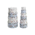 Miniatyrbild 1 av 3: Set of Stackable Organising Boxes DKD Home Decor Cardboard Urban 37,5 x 37,5 x 18 cm