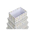 Miniatyrbillede 3 af 3: Set of Stackable Organising Boxes DKD Home Decor Grey Pets Cardboard (43,5 x 33,5 x 15,5 cm)