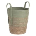 Miniatyrbillede 4 af 9: Set of Baskets 42 x 42 x 48 cm Mint Natural Fibre (3 Pieces)