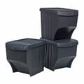 Miniatyrbillede 2 af 3: Recycling Waste Bin Sortibox Black Stackable