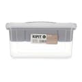 Miniatyrbillede 3 af 4: Multi-use Box Kipit 02 1310 Grey Transparent Plastic 5 L 29,5 x 14,5 x 19,2 cm (6 Units)