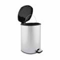 Miniatyrbild 3 av 4: Pedal bin Berilo D002-1 Silver Plastic 20 L (4 Units)