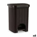 Miniatyrbild 1 av 3: Pedal bin Stefanplast Elegance Brown Plastic 6 L (6 Units)
