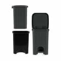 Miniatyrbild 3 av 3: Pedal bin Stefanplast Elegance Grey Plastic 20 L (6 Units)
