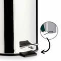 Miniatyrbillede 4 af 5: Pedal bin Silver Stainless steel Plastic 3 L (6 Units)