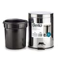 Miniatyrbillede 2 af 5: Pedal bin Silver Stainless steel Plastic 3 L (6 Units)