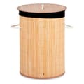 Miniatyrbillede 2 af 3: Laundry basket Kipit BA1315-436 Black Natural Metal Bamboo MDF Wood 48 L (4 Units)