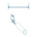 Miniatyrbild 5 av 5: Wardrobe rod support Stor Planet Cintacor White Oval 15 x 25 mm (2 Units)