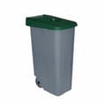 Miniatyrbillede 2 af 2: Dustbin with Wheels Denox 85 L Green 58 x 41 x 76 cm