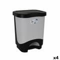 Miniatyrbillede 1 af 2: Waste bin with pedal Tontarelli Idea 24 L Black Grey 35 x 29 x 44,5 cm (4 Units)