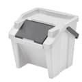 Miniatyrbild 2 av 2: Recycling Waste Bin Tontarelli Moda White Stackable 28 L (6 Units)