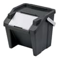 Miniatyrbild 2 av 2: Recycling Waste Bin Tontarelli Moda White Black Stackable 28 L (6 Units)