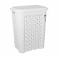 Miniatyrbillede 2 af 2: Laundry Basket Tontarelli Arianna With lid White 37,5 x 27,5 x 47 cm (6 Units)