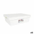 Miniatyrbild 1 av 2: Storage Box with Lid Tontarelli Maya White 9,2 l 36 x 28 x 11 cm (12 Units)