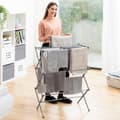 Miniatyrbillede 3 af 10: Folding and Extendable Metal Clothes Dryer with 3 Levels Cloxy InnovaGoods 11 Bars
