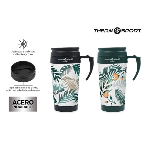 Thermal Cup with Lid ThermoSport 400 ml 0,4 l (12 Units)
