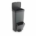 Miniatyrbild 1 av 4: Recycling Waste Bin SP Berner Anthracite 10 L 30 L x 2 Plastic 3 Compartments (1 Unit)