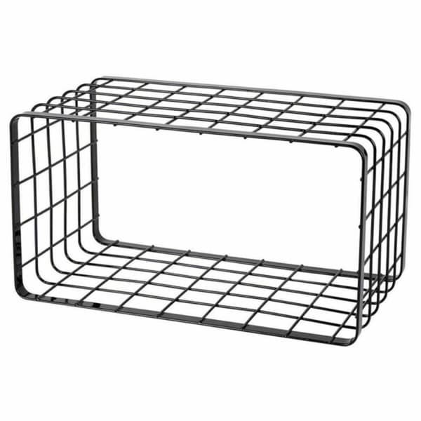 Multi-Purpose Organiser Inde Black 34 x 19 x 18 cm Grille (2 Units)