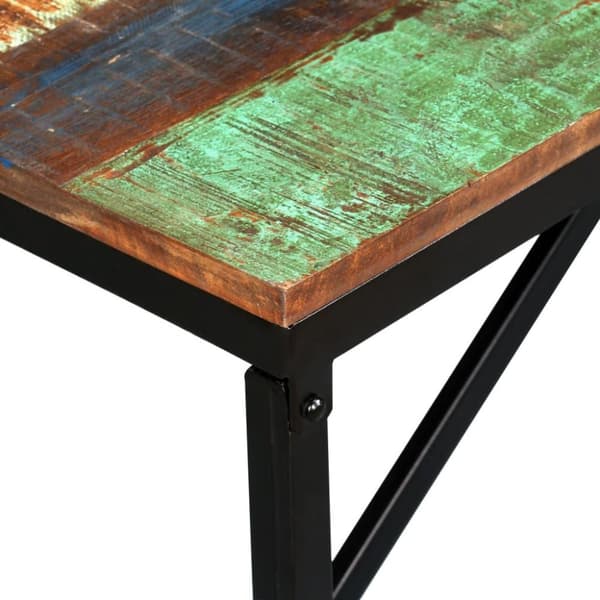 vidaXL Penkki kiinteä uusiokäytetty puu 110x35x45 cm