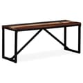 Pikkukuva 8 / 10: vidaXL Penkki kiinteä uusiokäytetty puu 110x35x45 cm