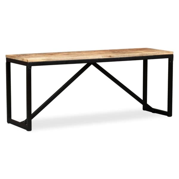 vidaXL Penkki kiinteä mangopuu 110x35x45 cm