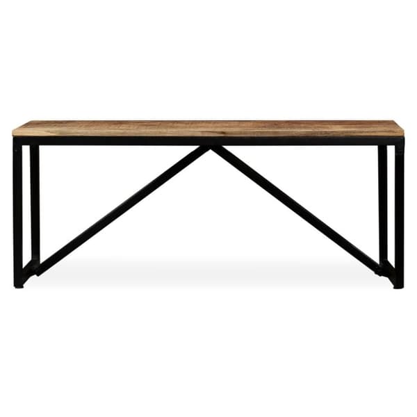 vidaXL Penkki kiinteä mangopuu 110x35x45 cm