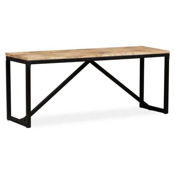 vidaXL Penkki kiinteä mangopuu 110x35x45 cm