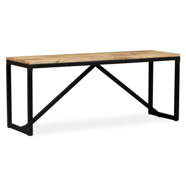 vidaXL Penkki kiinteä mangopuu 110x35x45 cm