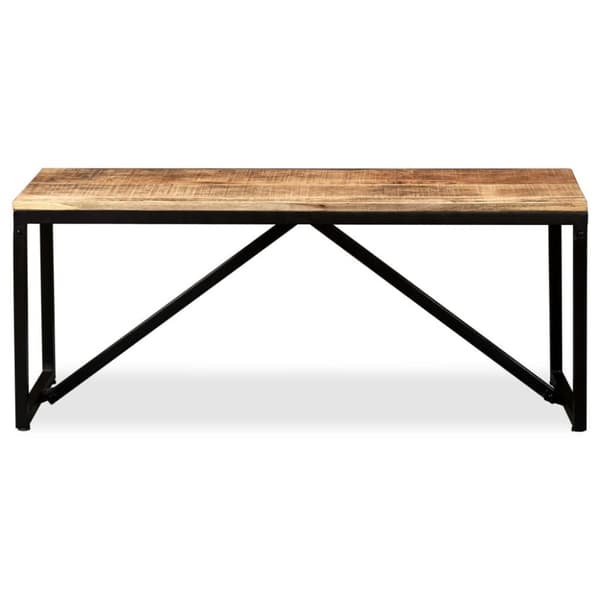 vidaXL Penkki kiinteä mangopuu 110x35x45 cm