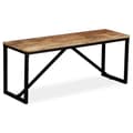 Pikkukuva 1 / 10: vidaXL Penkki kiinteä mangopuu 110x35x45 cm