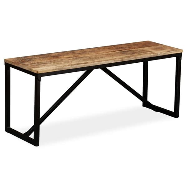 vidaXL Benk heltre mango 110x35x45 cm