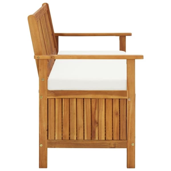 vidaXL Förvaringsbänk för trädgården akaciaträ 120x63x84 cm