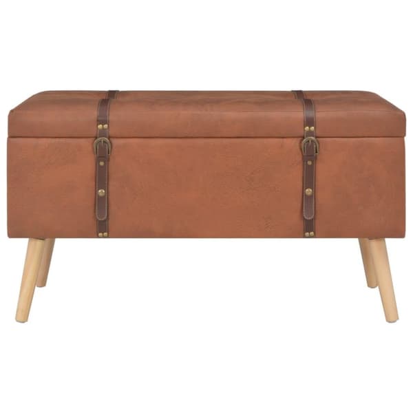 vidaXL Förvaringspallar 3 st beige konstläder