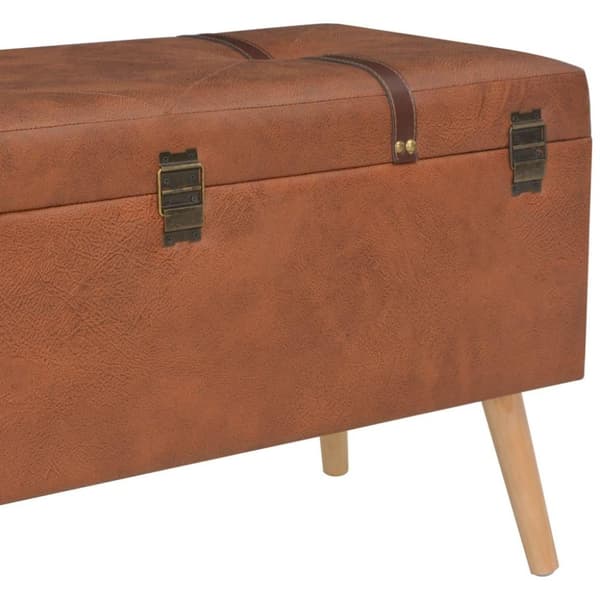 vidaXL Förvaringspallar 3 st beige konstläder