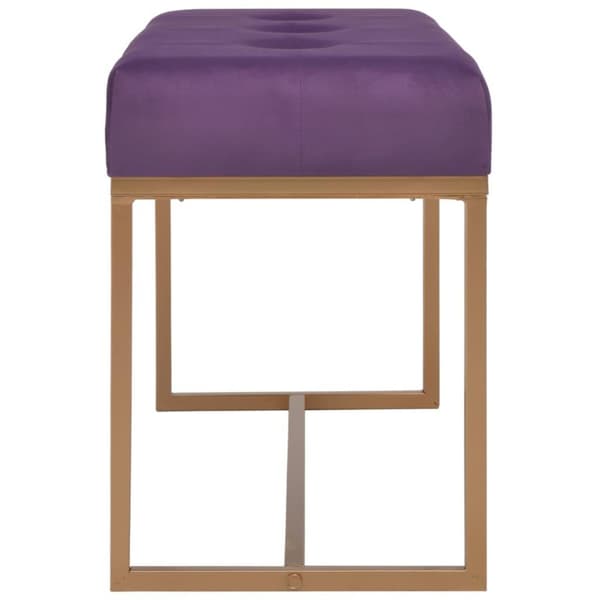 vidaXL Bänk 80 cm lila sammet