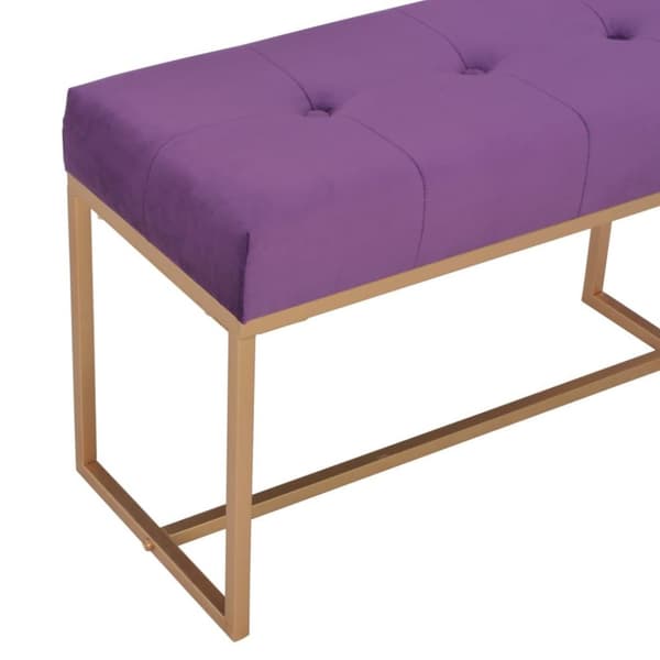 vidaXL Bänk 80 cm lila sammet