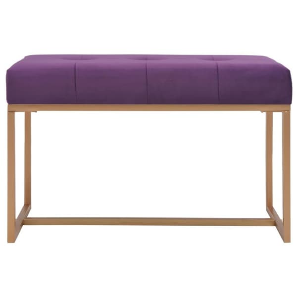 vidaXL Bänk 80 cm lila sammet