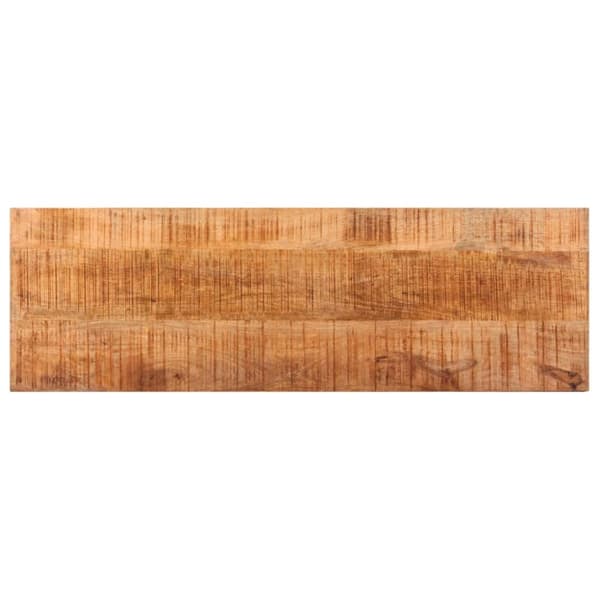 vidaXL Benk 110 cm grov heltre mango og stål