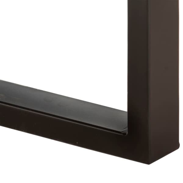 vidaXL Benk 110 cm grov heltre mango og stål
