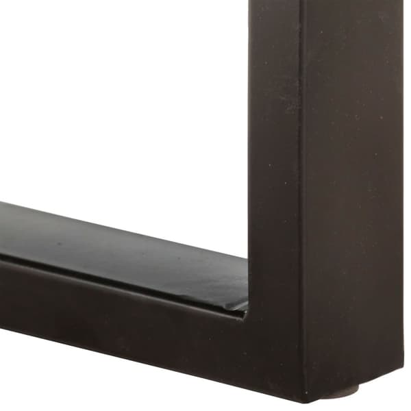 vidaXL Benk 110 cm gjenvunnet heltre og stål