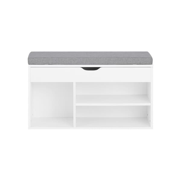 SoBuy Skobänk med dyna, Bänk med skoförvaring under sitsen FSR45-HG SoBuy Skobänk med dyna, Bänk med skoförvaring under sitsen FSR45-HG