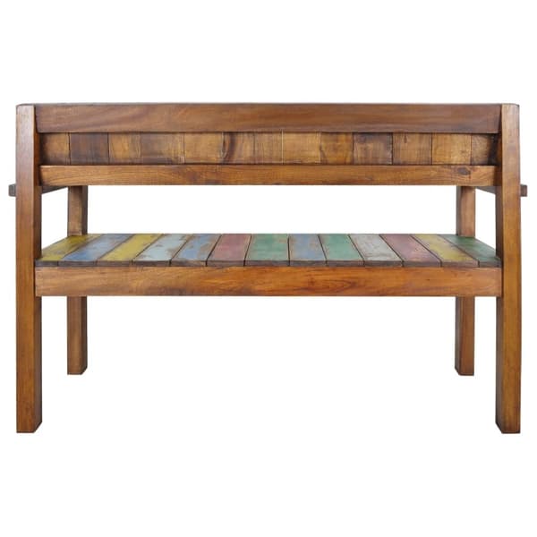vidaXL Benk 115 cm gjenvunnet heltre